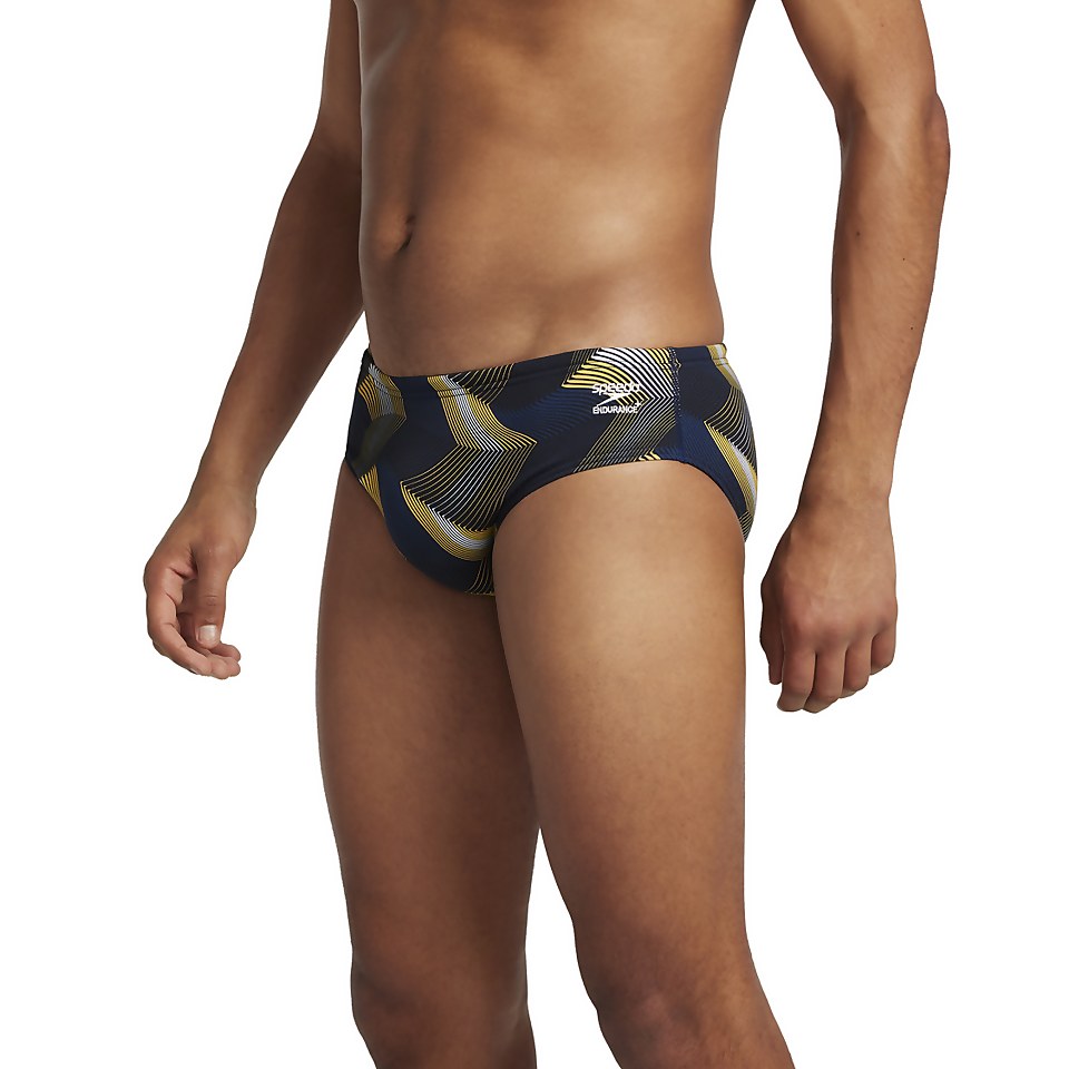 Men's Precision Brief Blue/Yellow