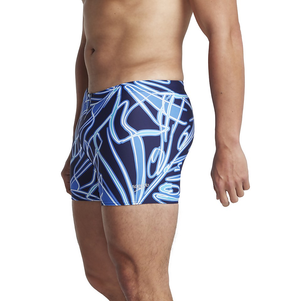 Men's Neon Fronds Beachstar Square Leg Blue