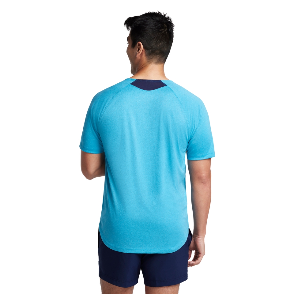 Men's Baybreeze Short Sleeve Swim Shirt Blue