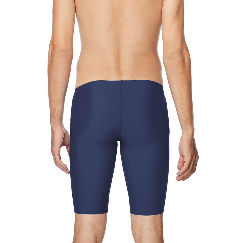 Cuissard de natation couleur unie adulte pour hommes, bleu marine