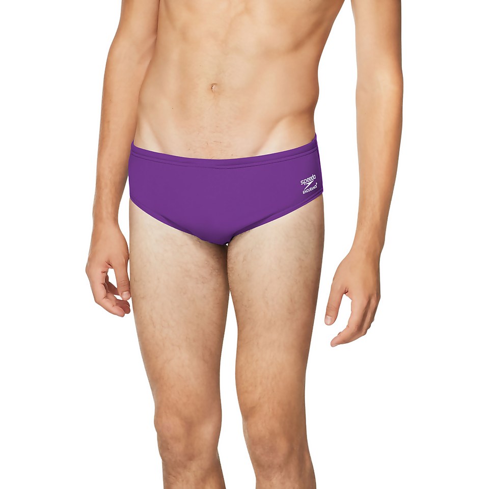 Men's Solid Brief Purple