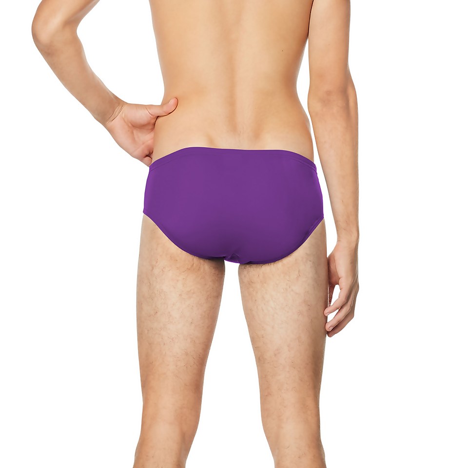 Men's Solid Brief Purple