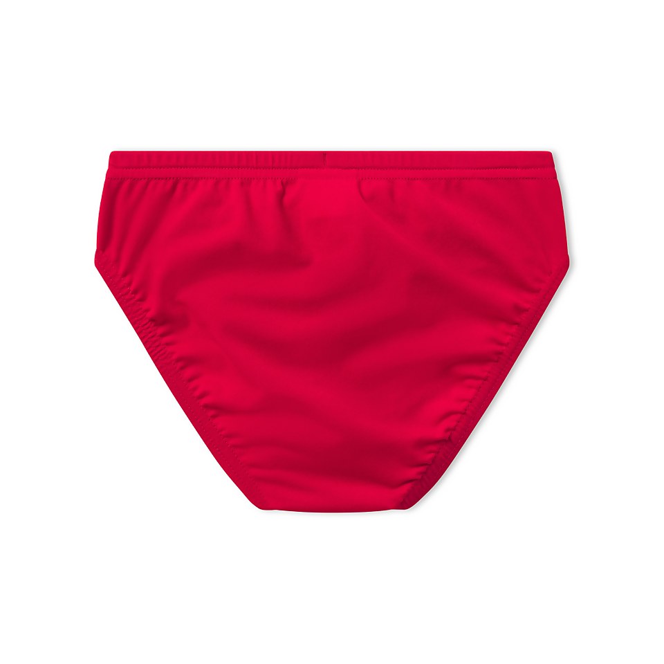 Men's Solid Youth Brief Red