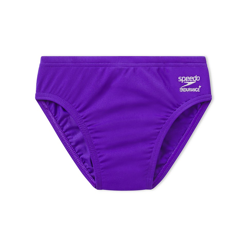 Men's Solid Youth Brief Purple