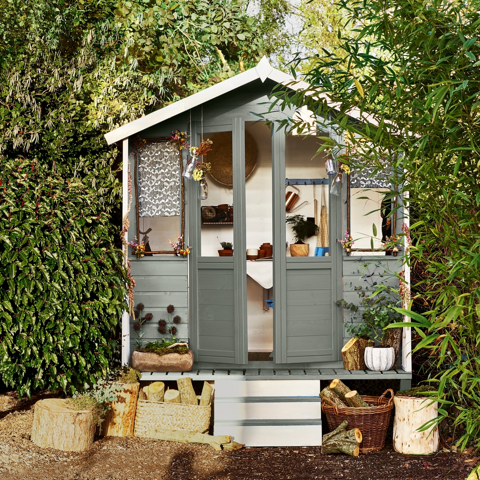 Cuprinol Ducksback Shed & Fence Paint Dusted Aloe 5L Homebase