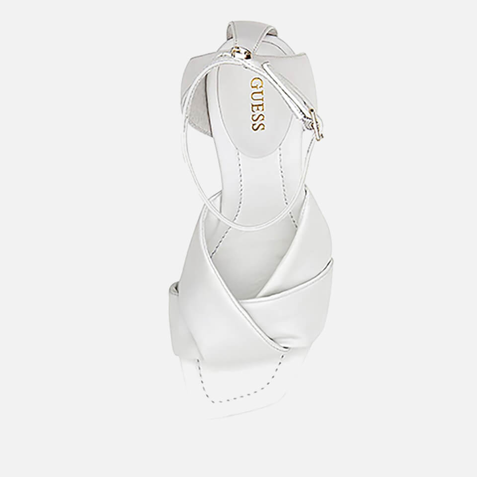 Guess Hyson Leather Heeled Sandals Allsole