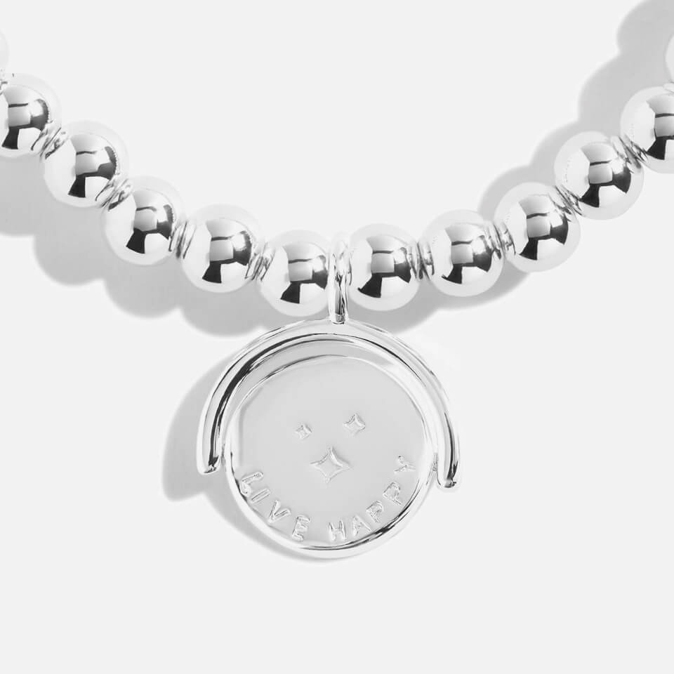 Joma Jewellery Dream Big Live Happy Silver-Tone Bracelet