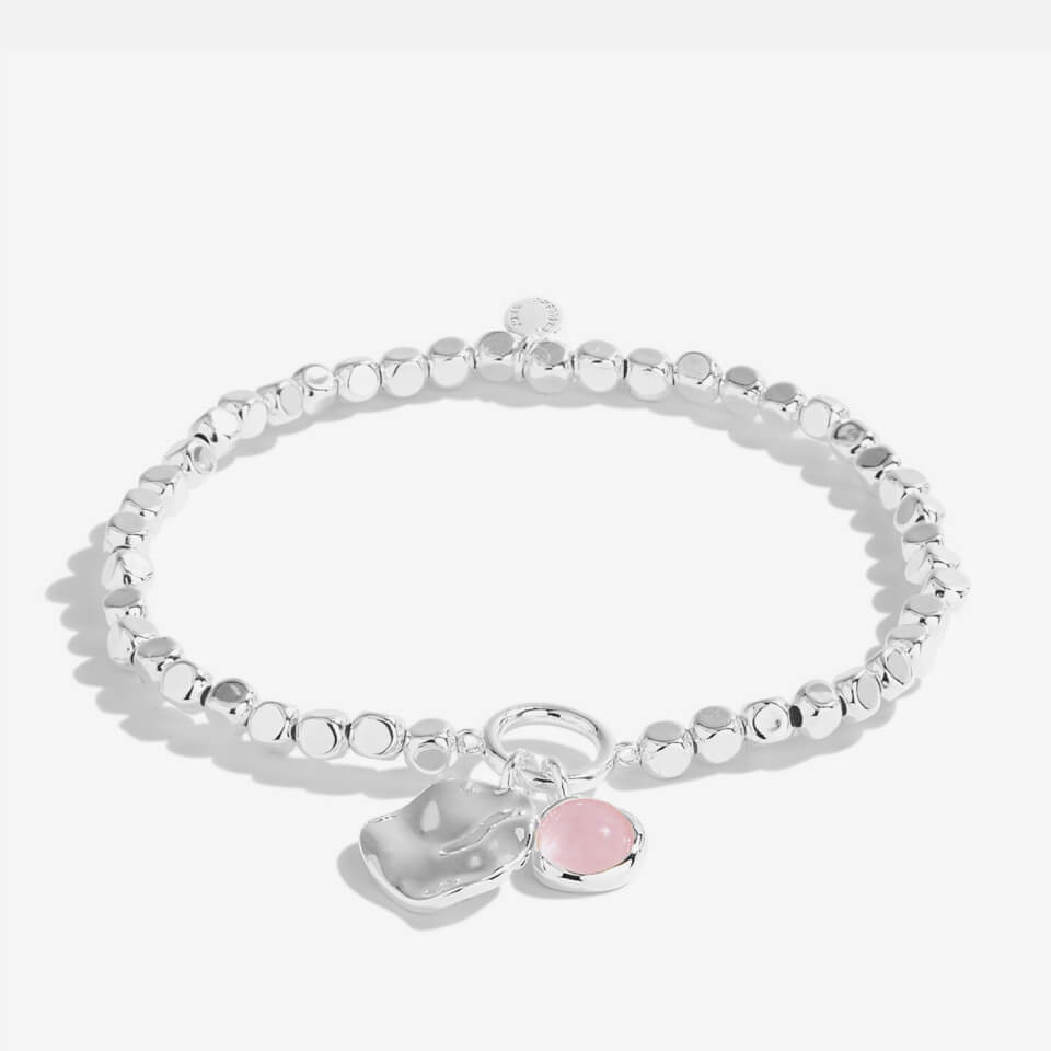 Joma Jewellery Spirit Stones Rose Crystal Silver-Tone Bracelet