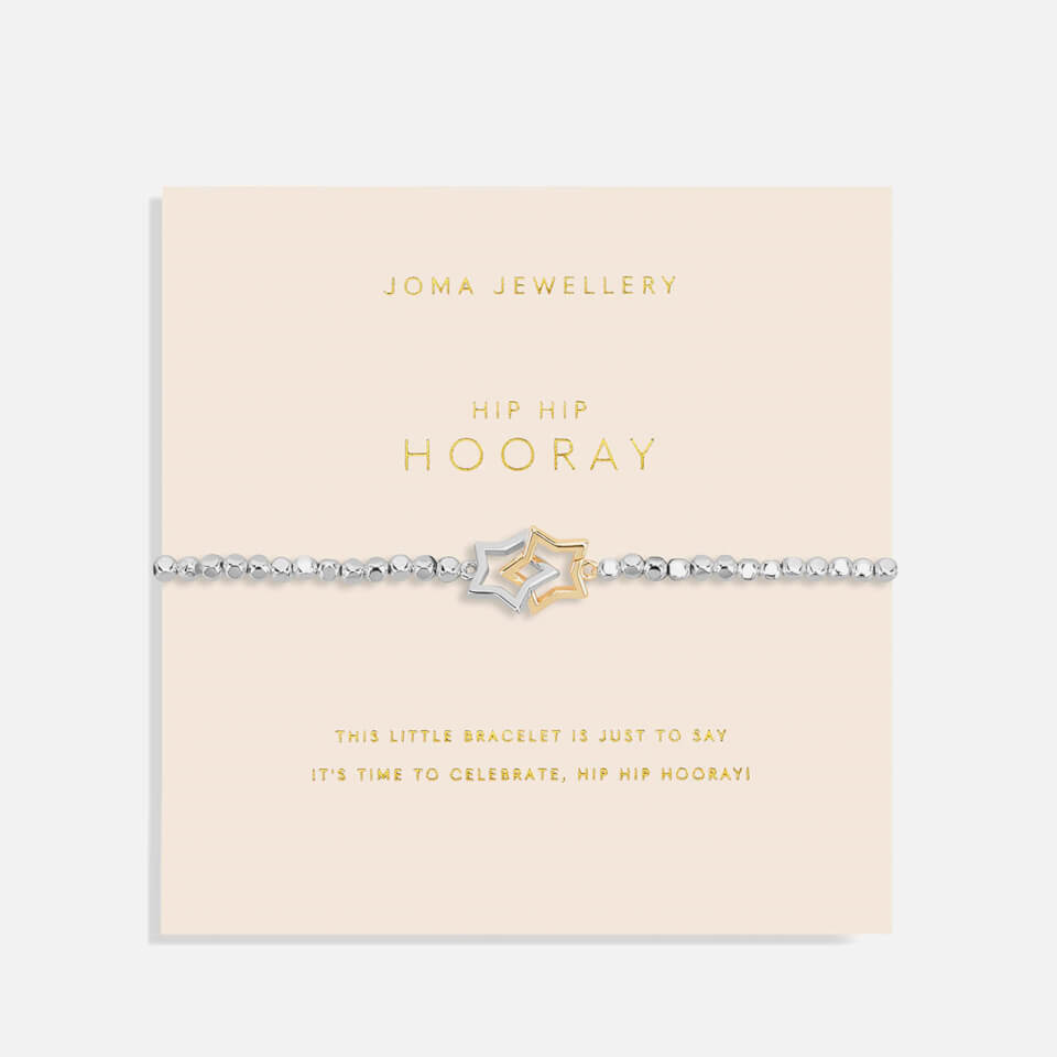Joma Jewellery Forever Yours Hip Hip Hooray Silver-Tone Bracelet