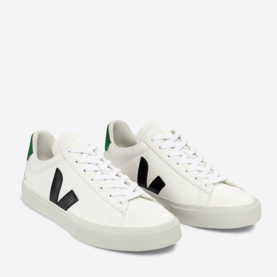 Veja Campo Logo-Appliquéd Leather Trainers
