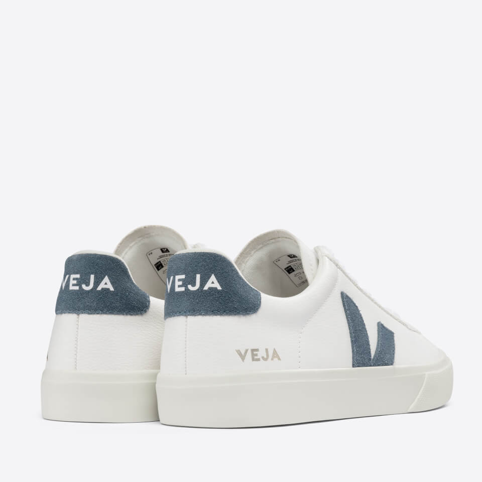 Veja Men's Campo Chrome Free Leather Trainers - Extra White/California