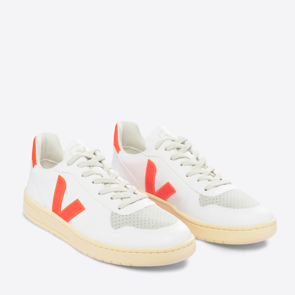 Veja Women’s V-10 Faux Leather and Suede Trainers