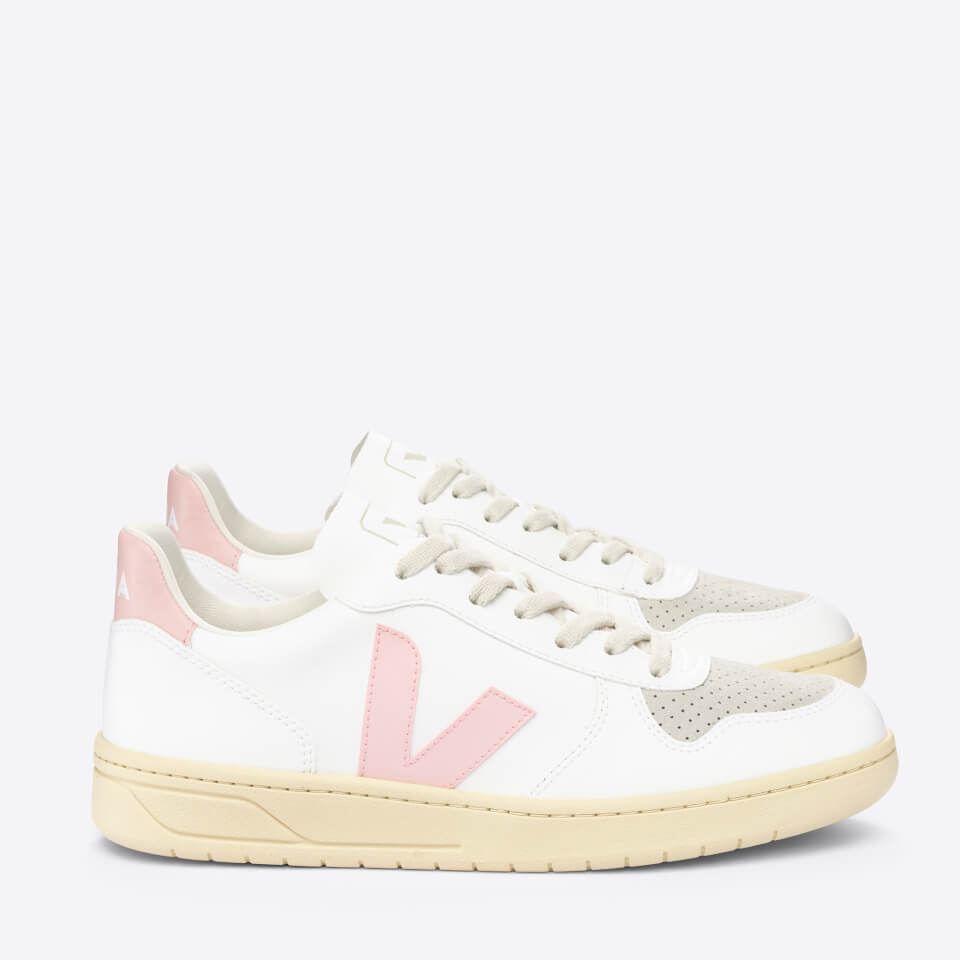 Veja Women’s V-10 Faux Leather and Suede Trainers