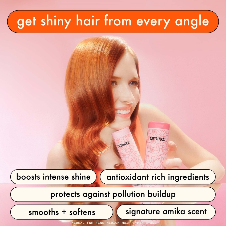 amika Mirrorball High Shine + Protect Antioxidant Shampoo 500ml