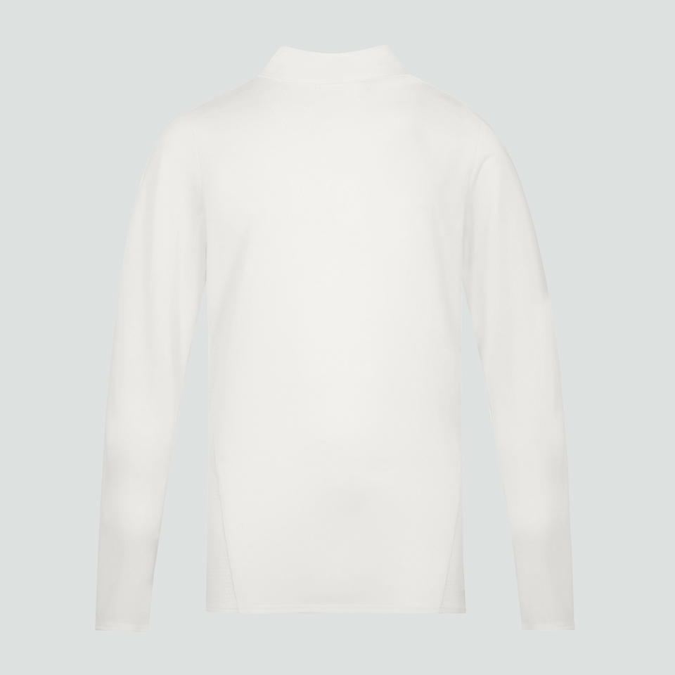 CANTERBURY CRICKET REG SET-IN LS POLO AM CREAM