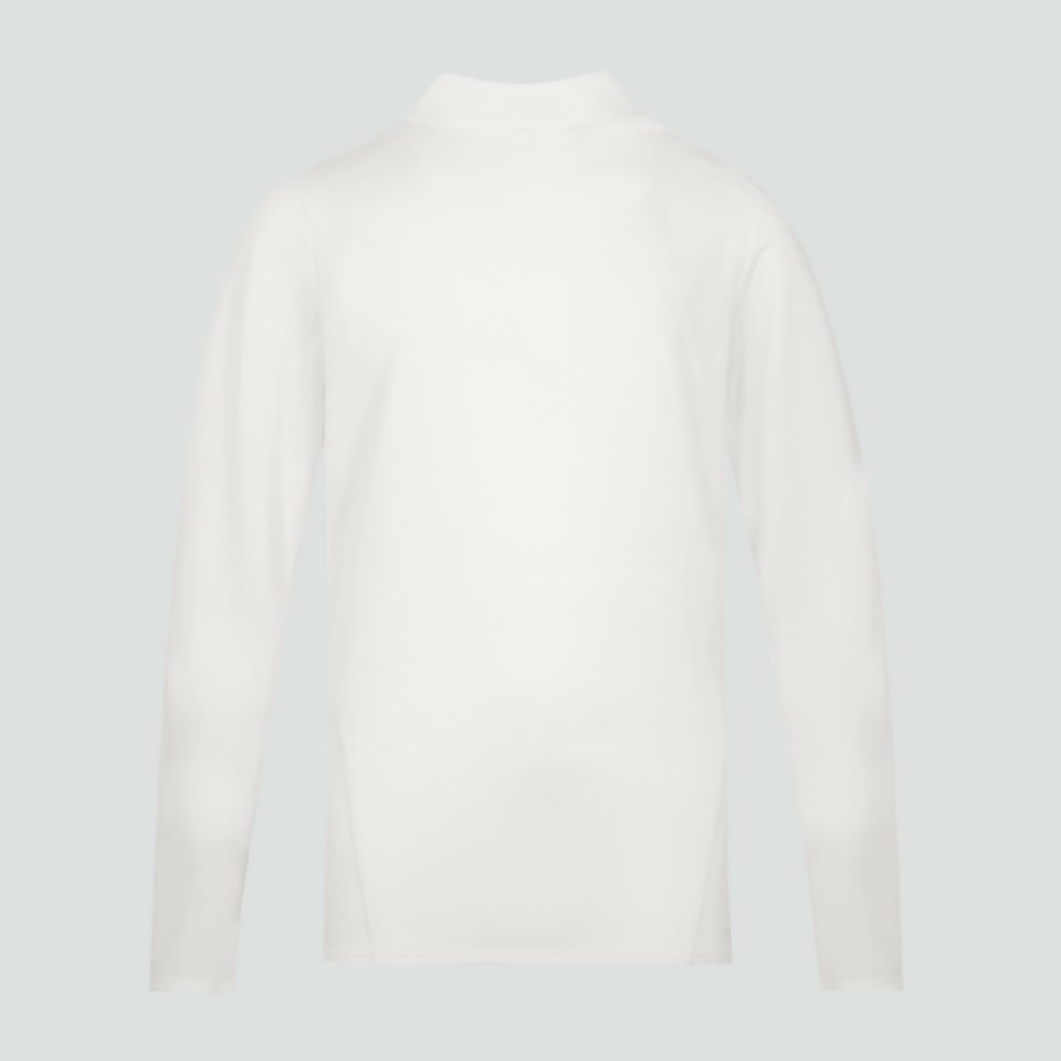 JUNIOR UNISEX CRICKET LONG SLEEVED POLO SHIRT CREAM