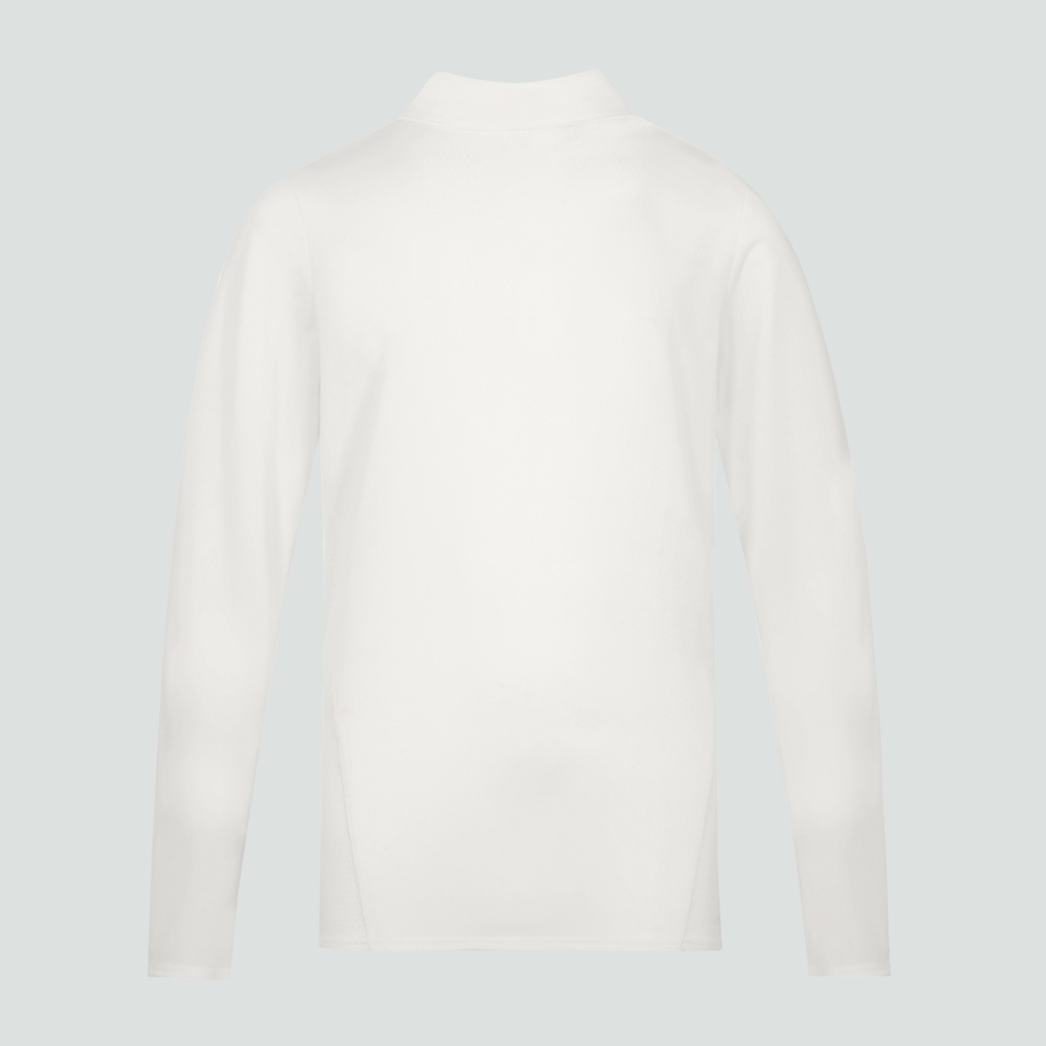 CANTERBURY CRICKET REG SET-IN LS POLO JU CREAM