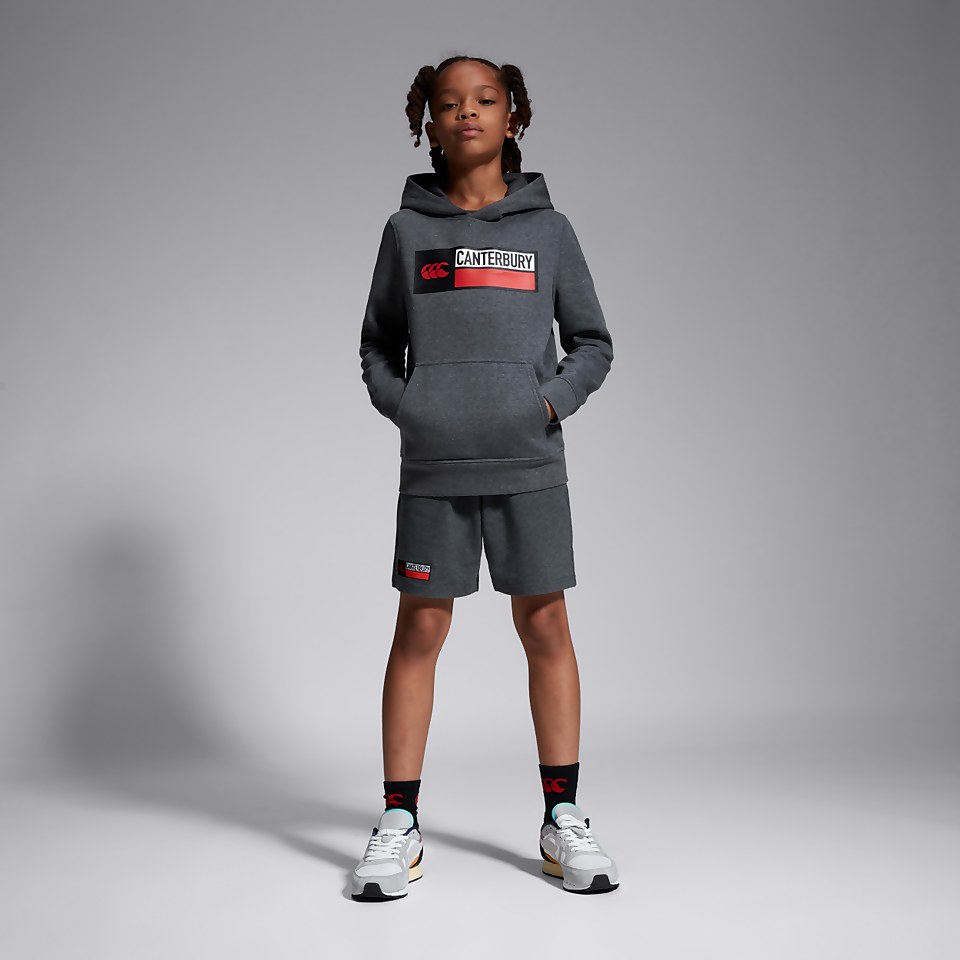 JUNIOR UNISEX OVERHEAD HOODY GREY MARL