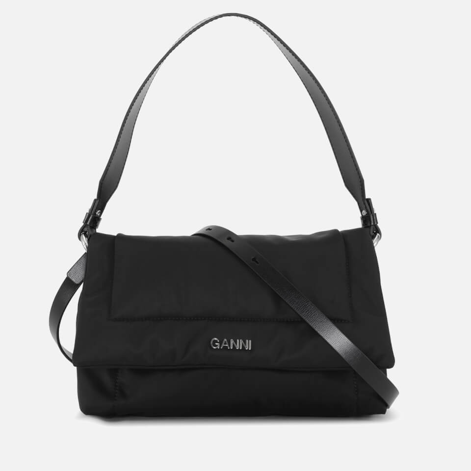 Ganni Medium Pillow Shell Flapover Bag