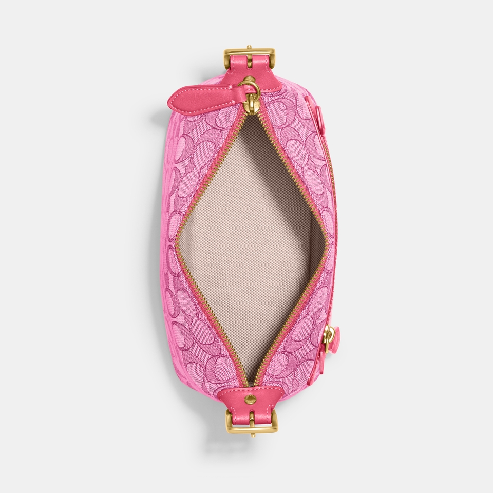 Coach Demi Leather-Trimmed Logo-Jacquard Bag