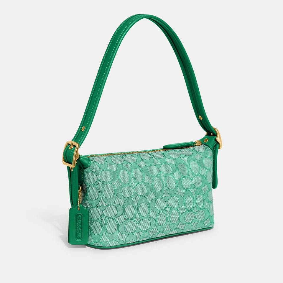 Coach Demi Leather-Trimmed Logo-Jacquard Bag
