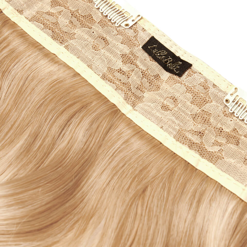 LullaBellz Thick 16 1-Piece Curly Clip in Hair Extensions - Honey Blonde