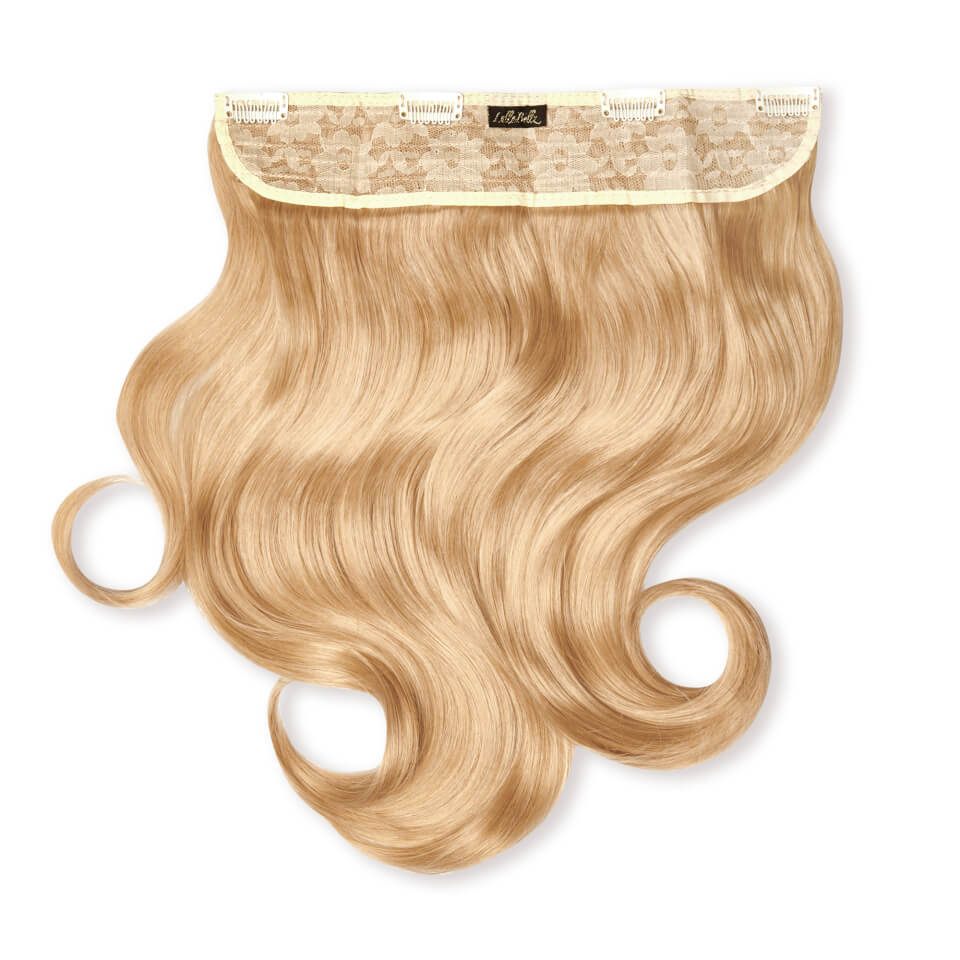 LullaBellz Thick 16 1-Piece Curly Clip in Hair Extensions - Honey Blonde