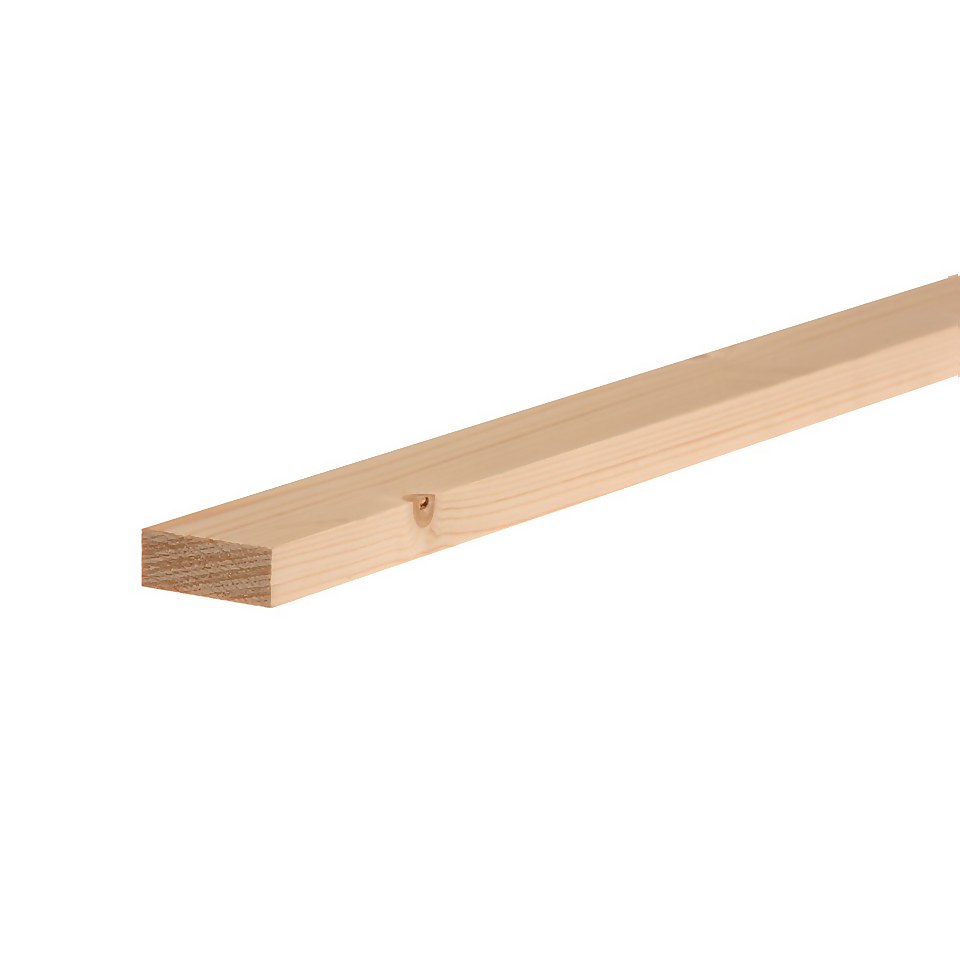 Metsa Planed Square Edge Stick Softwood Timber 2.4m (18 x 44 x 2400mm) - Pack of 6