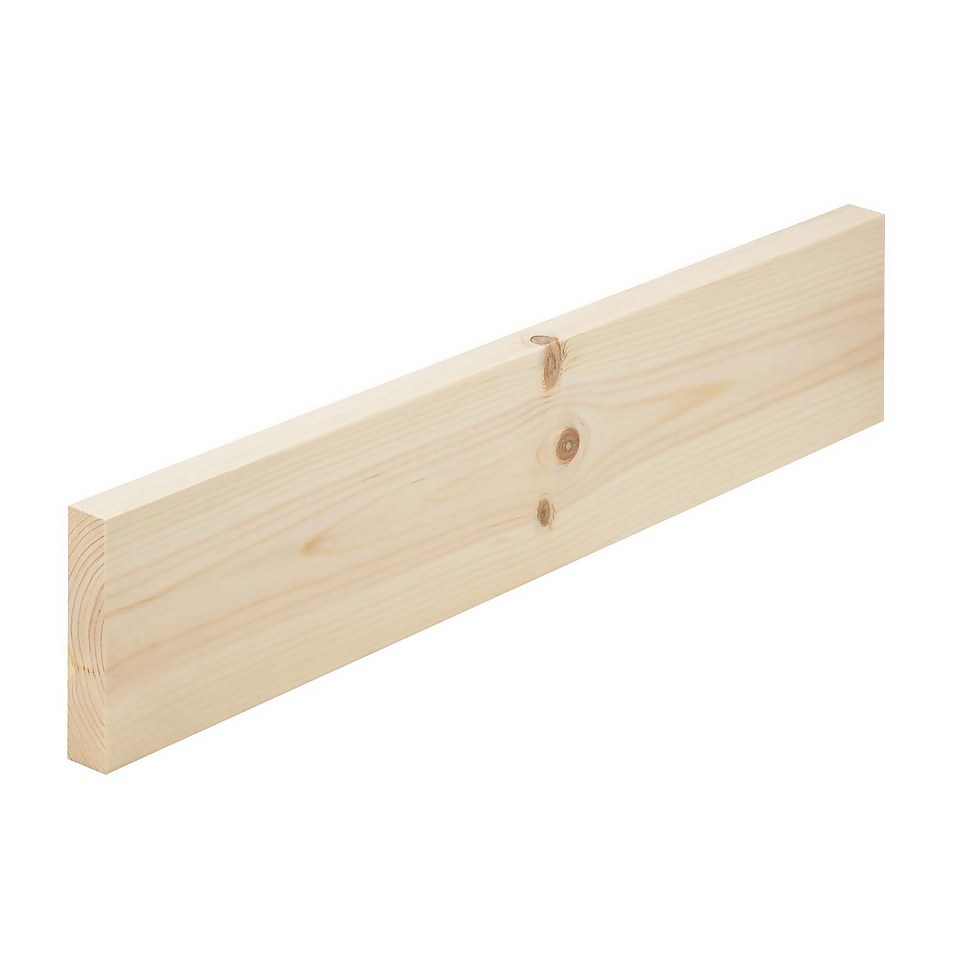 Metsa Planed Square Edge Stick Softwood Timber 2.4m (18 x 94 x 2400mm) - Pack of 4