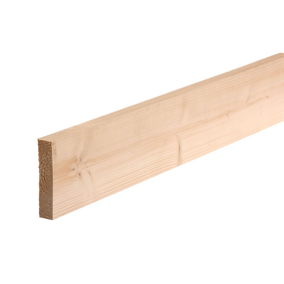 Metsa Planed Square Edge Softwood Timber - 2.4m (18 x 70 x 2400mm) - Pack of 4