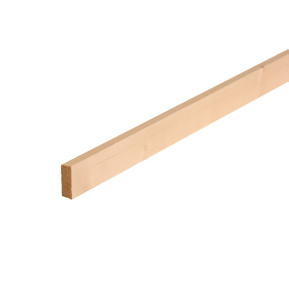 Metsa Planed Square Edge Stick Softwood Timber 2.1m (12 x 32 x 2100mm) - Pack of 10