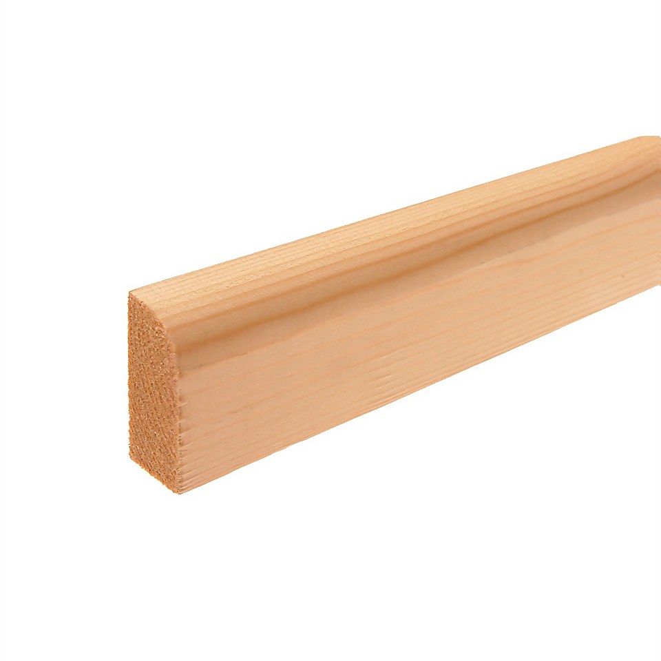 Metsa Architrave Large Round Softwood 2.1m (15 x 44 x 2100mm) - Pack of 8