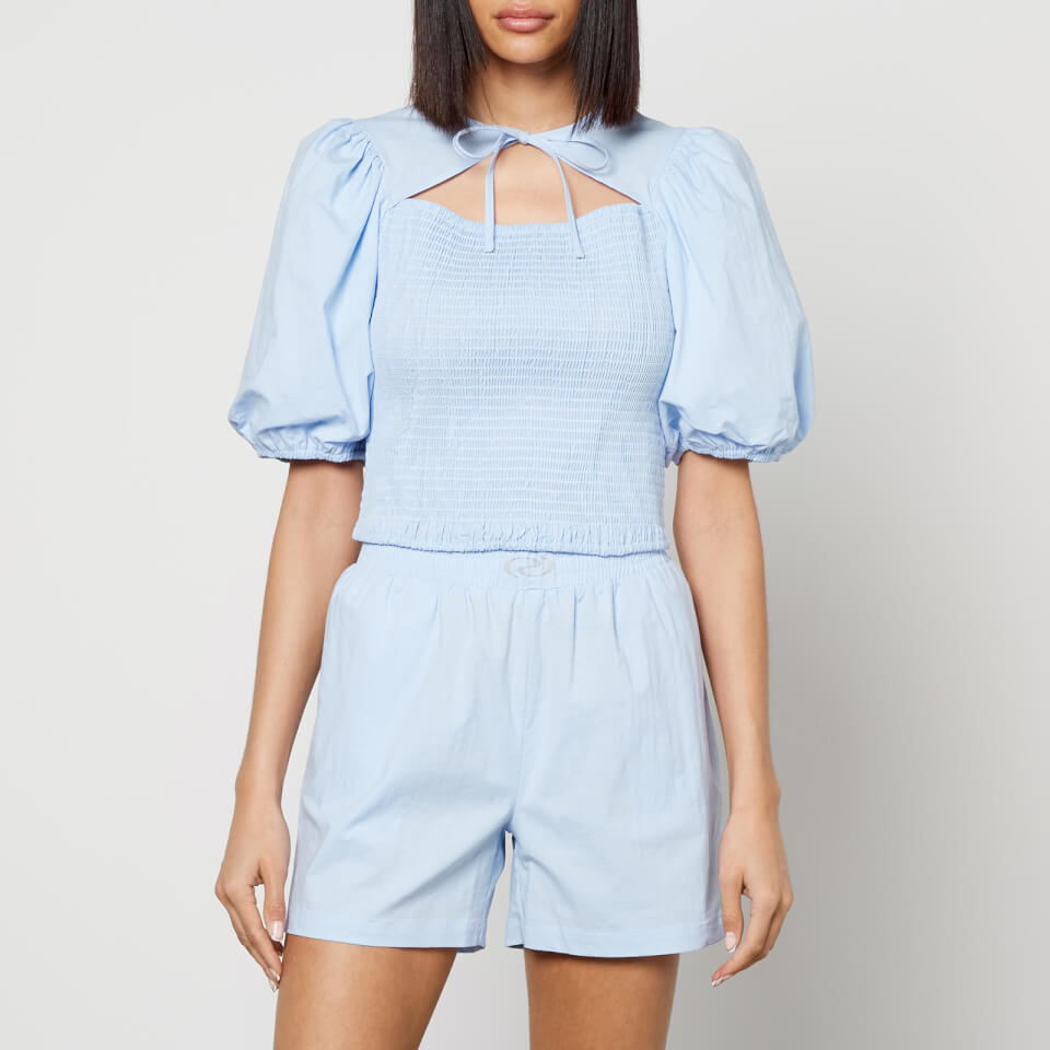 Résumé Romeo Shirred Cotton-Blend Blouse - DK 36/UK 8