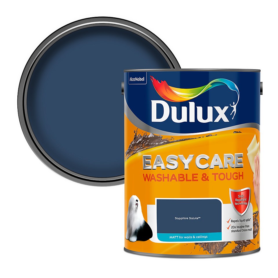 Dulux Easycare Washable & Tough Matt Emulsion Paint Sapphire Salute - 5L