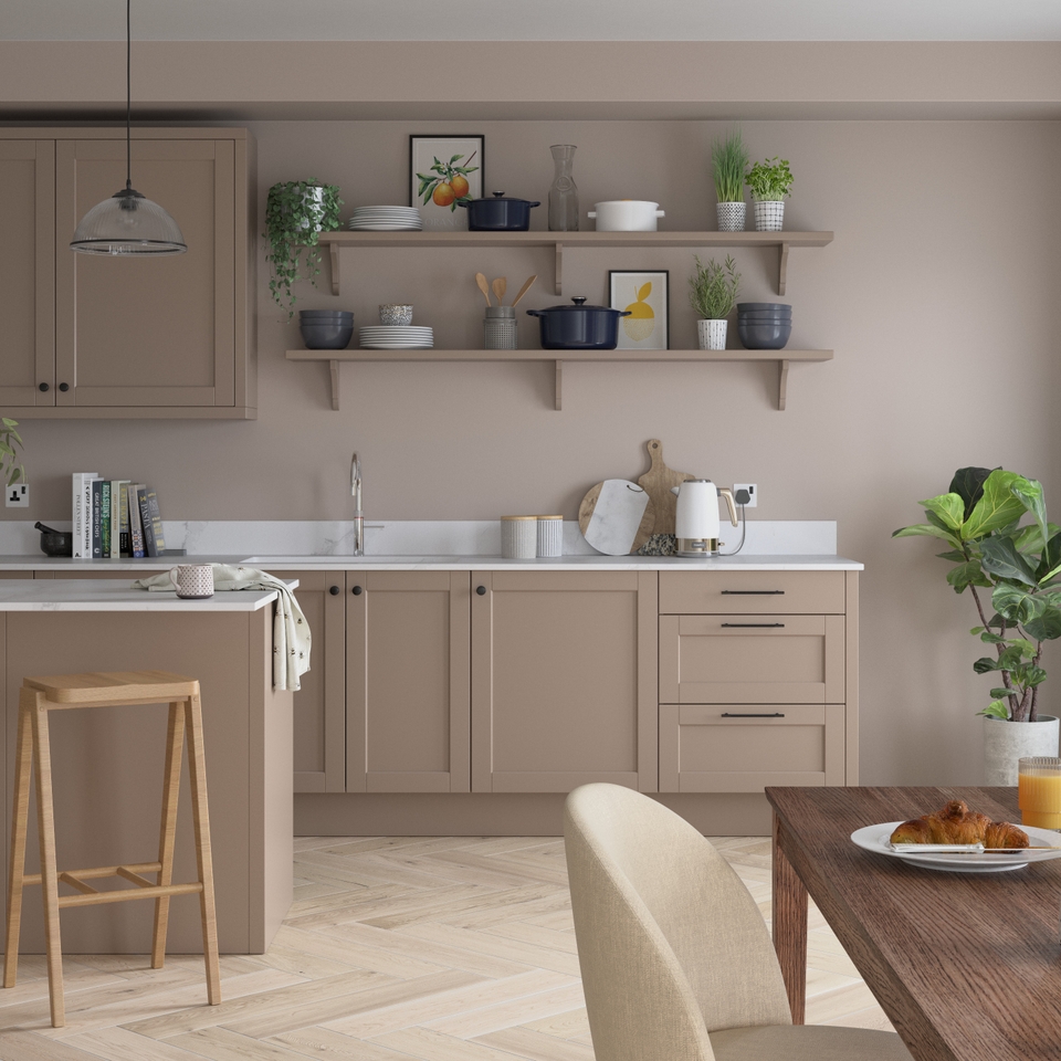 Dulux Easycare Kitchen Matt Emulsion Paint Pressed Putty 2.5L Homebase