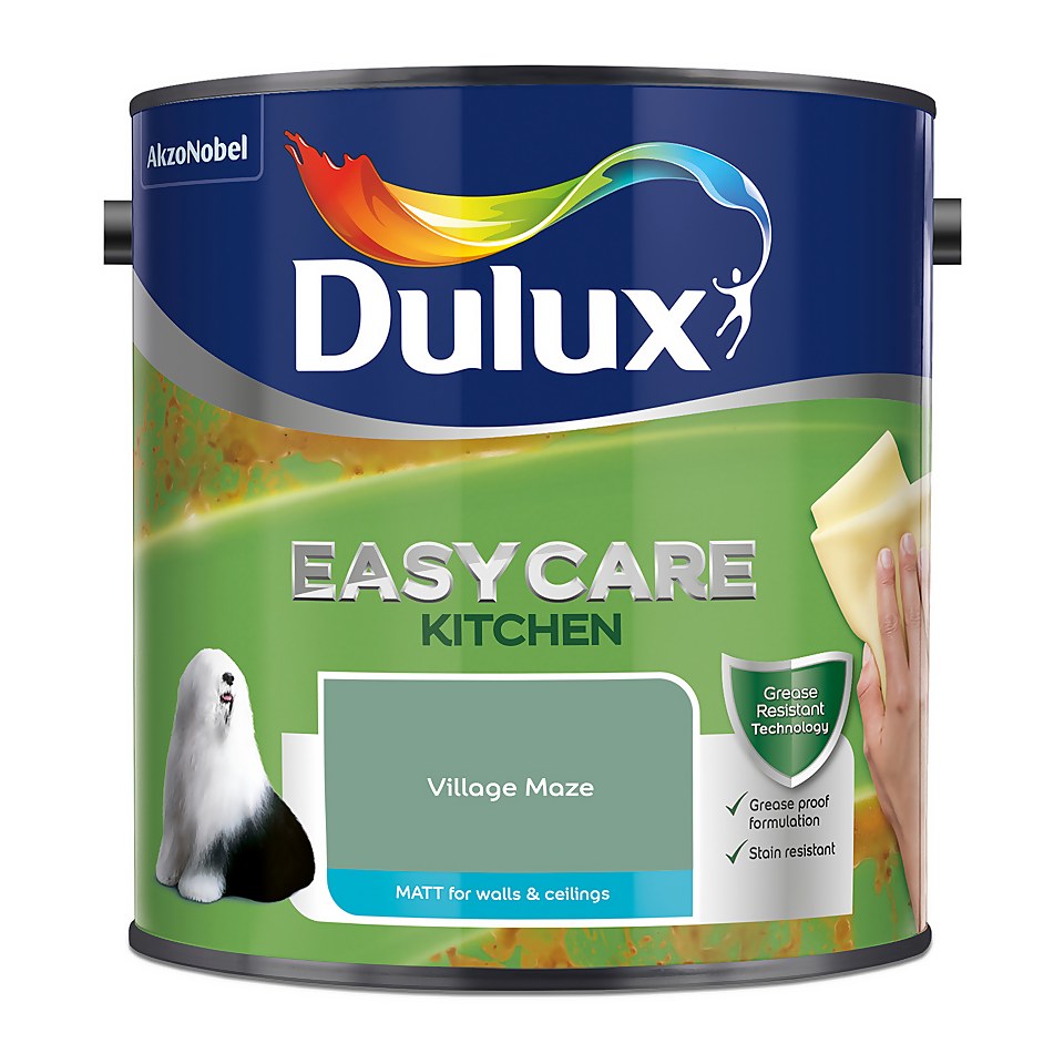 Dulux Easycare Kitchen Matt Emulsion Paint Village Maze - 2.5L