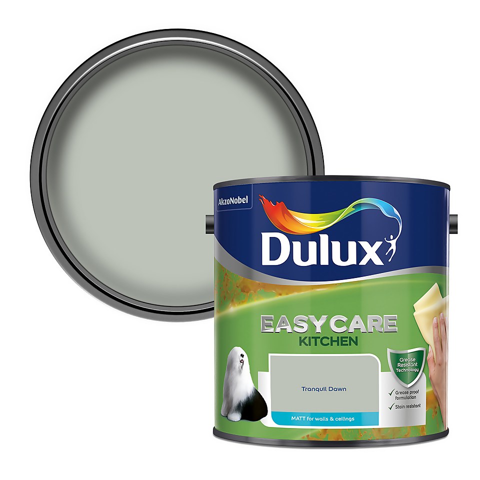 Dulux Easycare Kitchen Matt Emulsion Paint Tranquil Dawn - 2.5L