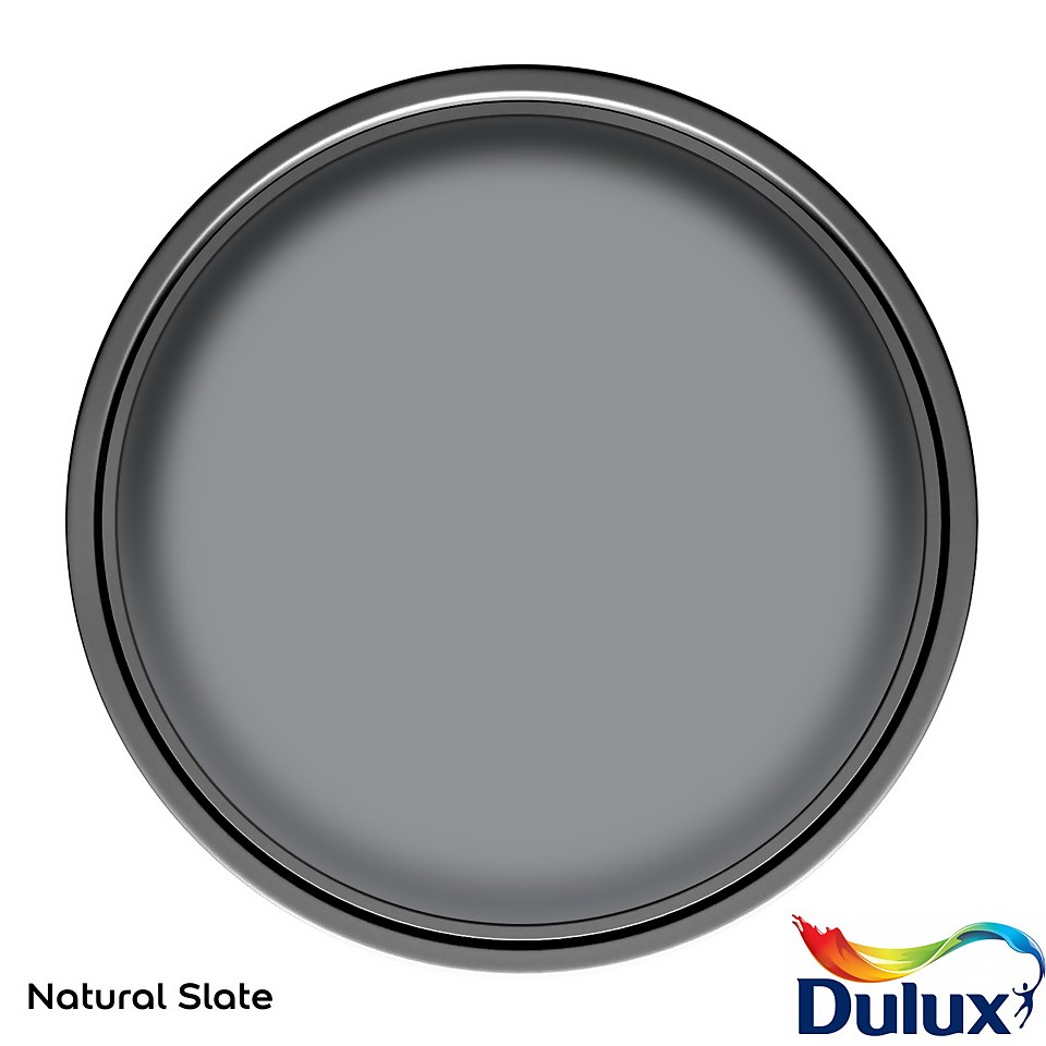 Dulux Easycare Bathroom Soft Sheen Paint Natural Slate 2.5L Homebase