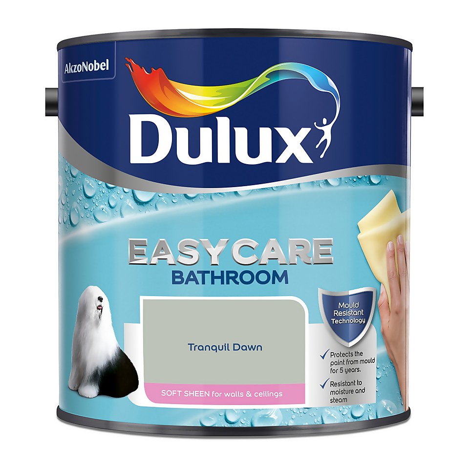 Dulux Easycare Bathroom Soft Sheen Paint Tranquil Dawn - 2.5L