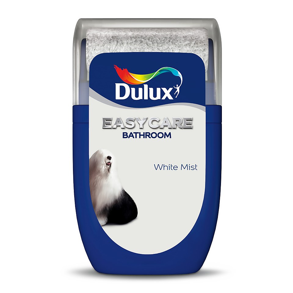 Dulux Easycare Bathroom Paint White Mist - Tester 30ml