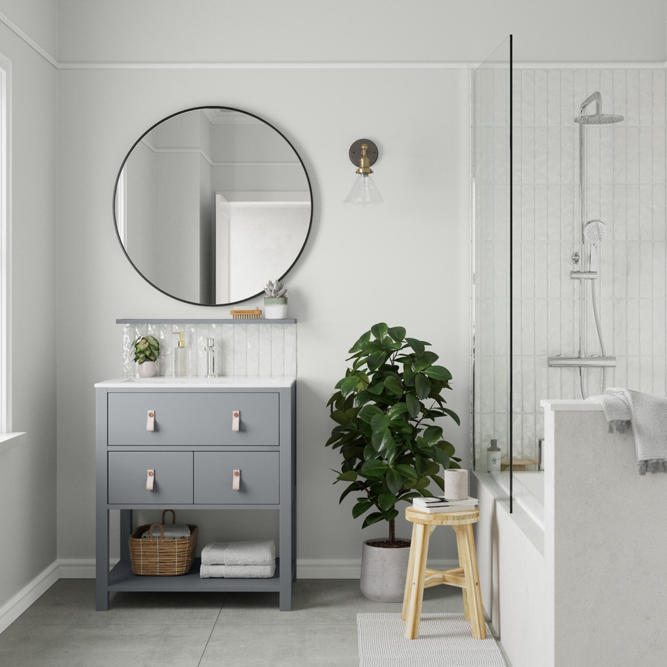 Dulux Easycare Bathroom Paint White Mist - Tester 30ml | Homebase