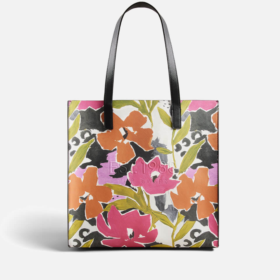 Ted Baker Malicon Large Floral-Print Faux Leather Tote Bag