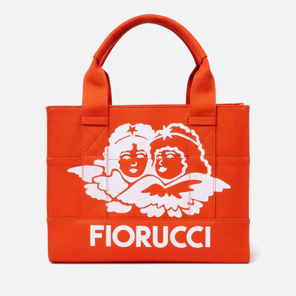 Fiorucci Milan Angels Printed Canvas Tote Bag