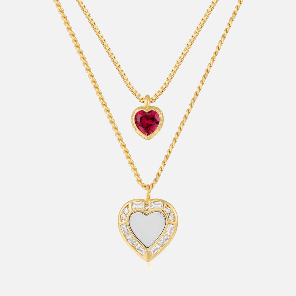 Luv AJ x For Love and Lemons Heart Gold-Plated Necklace