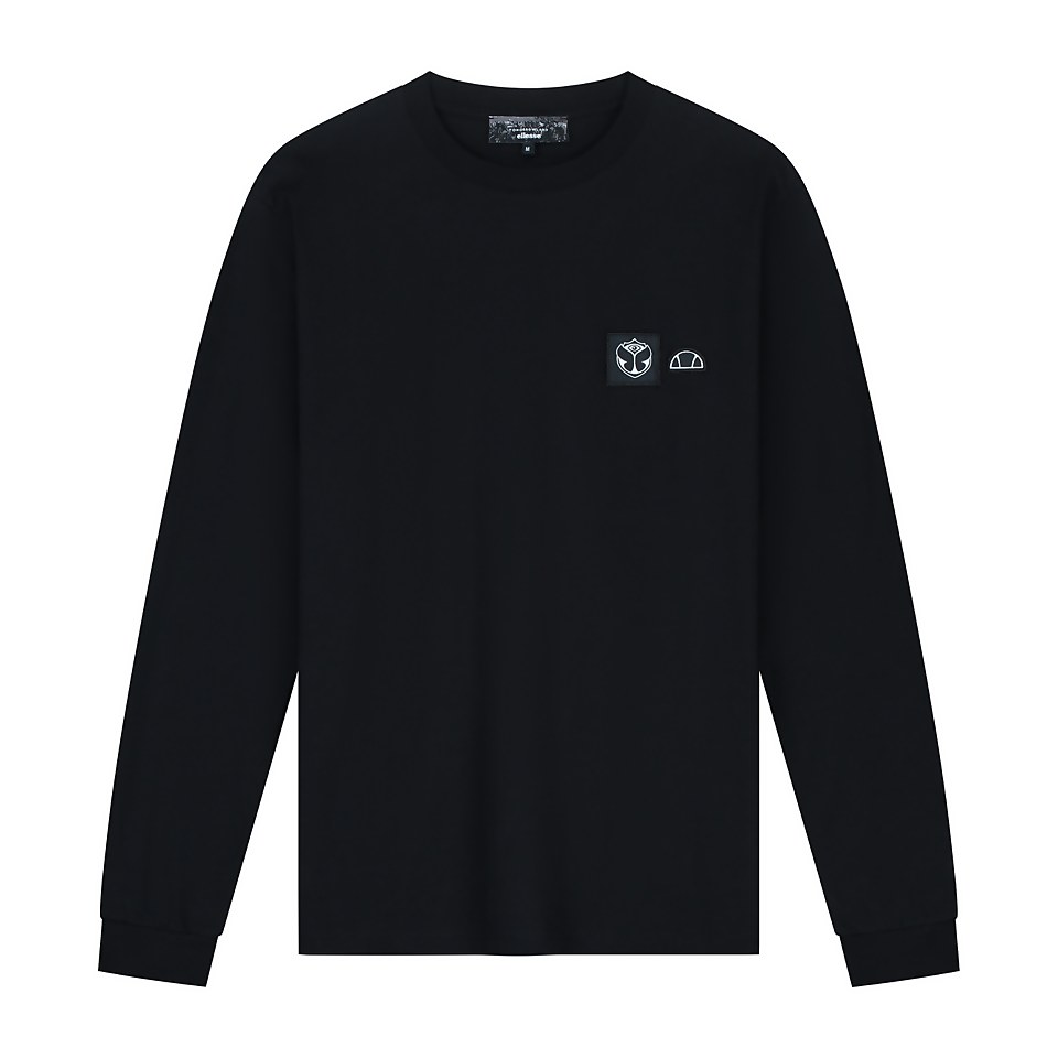 Unisex Tomorrowland X ellesse Langarm-Sweatshirt Schwarz