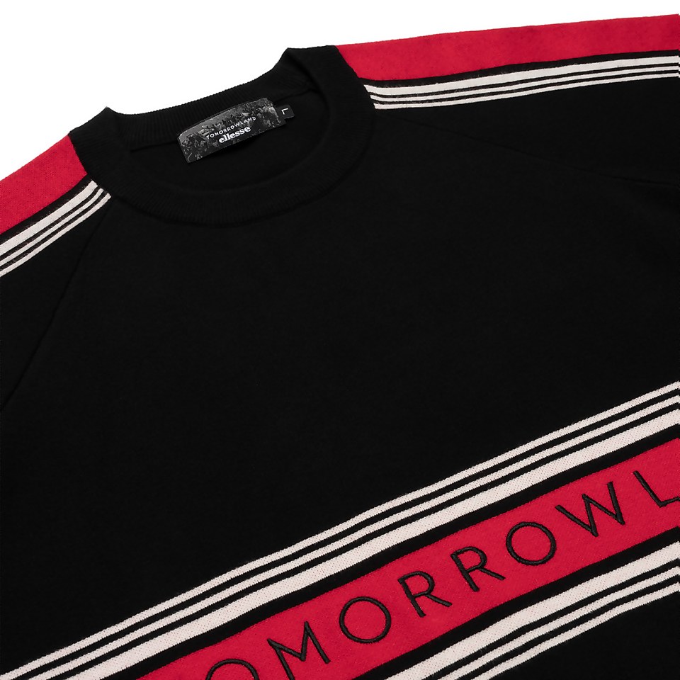 Tomorrowland X ellesse Strick-Sweatshirt Schwarz für Herren