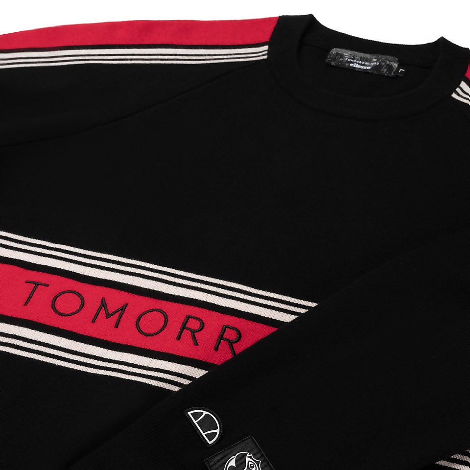 Tomorrowland X ellesse Strick-Sweatshirt Schwarz für Herren