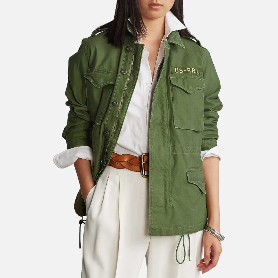 Army green polo jacket clearance