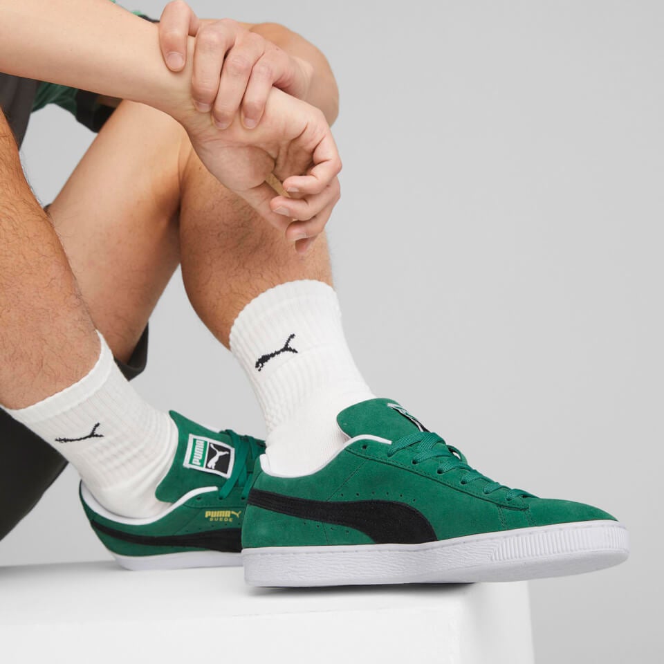 puma suede classic on feet