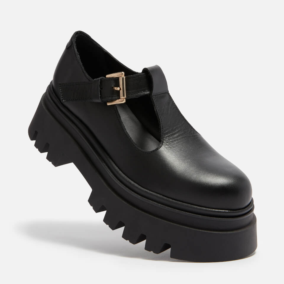 ALOHAS Women's Diane Leather Mary Jane Flats